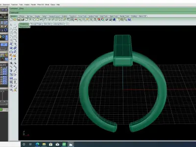 3d-model fashion simple ring 3D print model