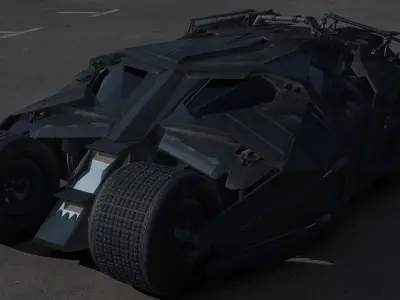 Batmobile Tumbler 3D model 3D model