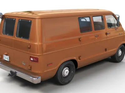 Dodge Tradesman 1971 van 3D model