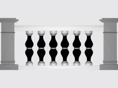 Balustrade 3d model 3D print model