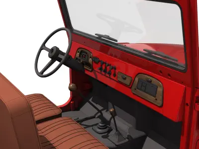 TOYOTA LAND CRUISER FJ43 SHORT WHEEL BASE RC BODY STL FILE  3D print model