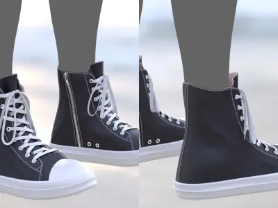 Sneakers 13 - All MH Bodies - UE5 Skeletons - Rigged Low-poly 3D model