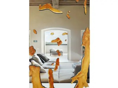 Teak Root Mirror 2 3D model