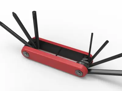 Bike hex keyset 3D model