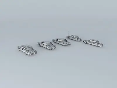 70s car 5 Free 3D model