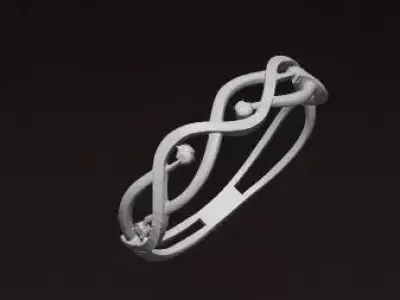 Infinite Elegance Gold Bracelet A Touch of Luxury 3D print model