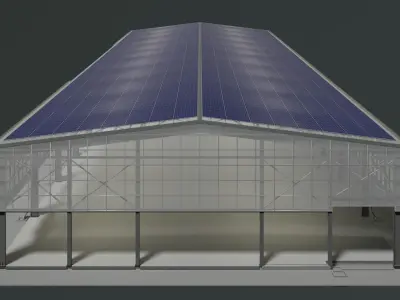Solar glasshouse 25e01 3D model