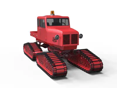 Tucker Sno-Cat 442a 3D model