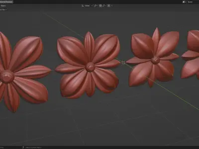 ORNAMENT flower 3D model purchase