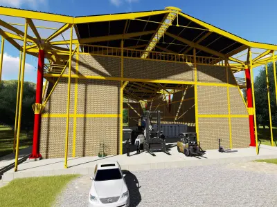 Industrial Building  3D model