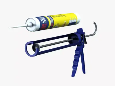 Silicone gun 3D model