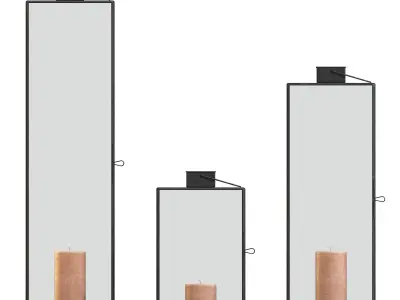 Nkuku Sia Lantern Candle Holders 3D model