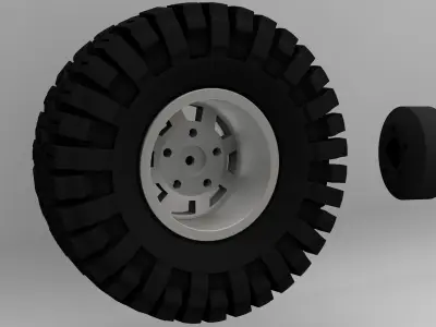 RC Wheel and Tire 3D print model