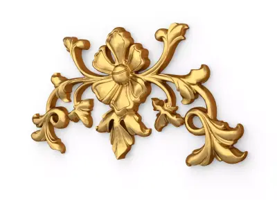 Classic decor ornament carved 73 3D model