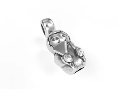 Geisha Charm with Gems 3D print model