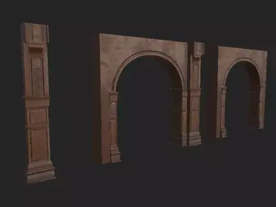 Arc Frame Low-poly 3D model