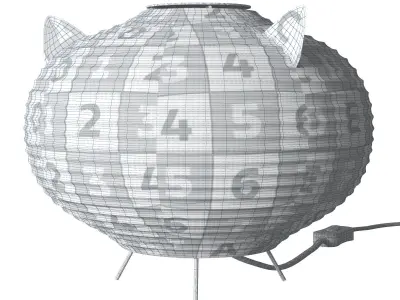 HM Home Fox paper table lamp 3D model