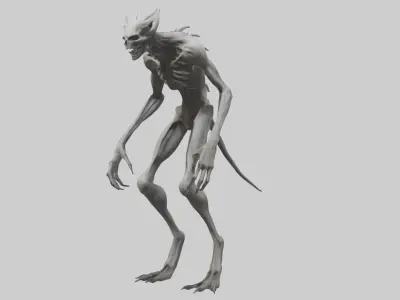 Wendigo Model Low-poly 3D model