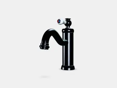 HAMNSKAR Washbasin mixer with bottom valve Low-poly 3D model