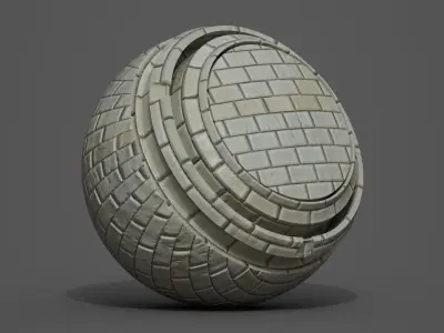 Free Substance Painter 20 X Brick and Walls Smart Materials Free 3D model