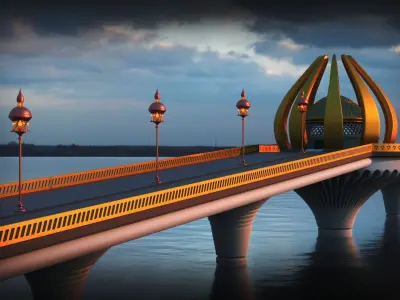 Fantasy Bridge 3D model