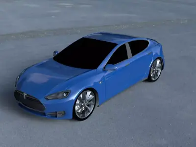Tesla Model S P85 HDRI 3D model