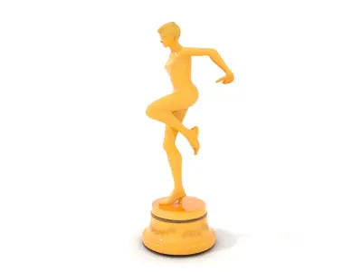 Golden Dancing Statue Model Pack Low-poly 3D model