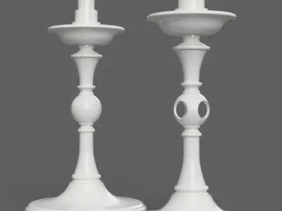 classic candle holder 3D print model