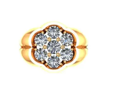 Men Diamond Ring 3D print model purchase