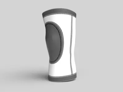 Medical Knee Support 02 Low-poly 3D model