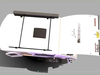 InTech Luna Rover camper Low-poly 3D model