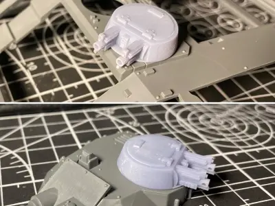 Grimdark Mini Turrets Free 3D print model