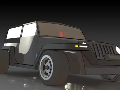 Jeep Wrangler Free 3D print model