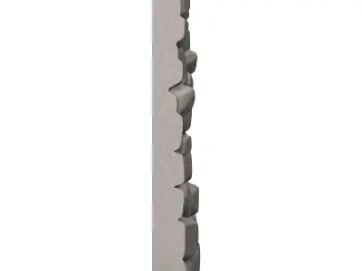 Bleached Fieldstone Wall Mesh 3D print model