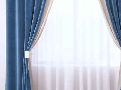 Set 89 Curtains 3D model