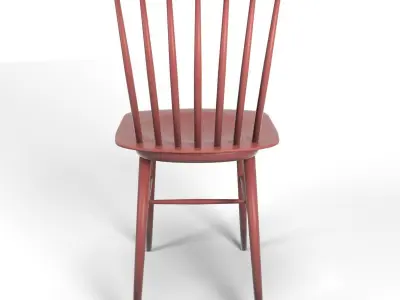 Tucker chair red 3D model