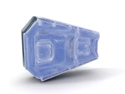 Futuristic Wall Panel model pack Low-poly 3D model