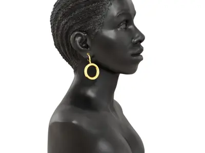 Bust African Black Woman 3D model