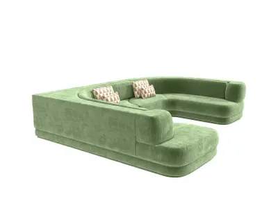 Charles Zana Alexandra sofa invisible collection 3D model