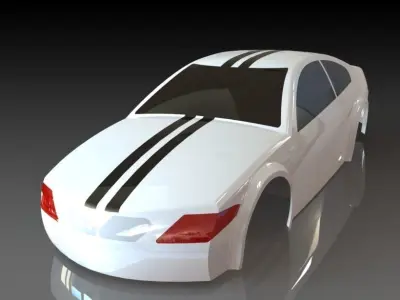 Simple Surface Car Concept 3D model