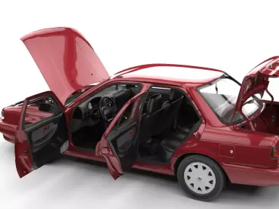 NISSAN TSURU 2004  Low-poly 3D model