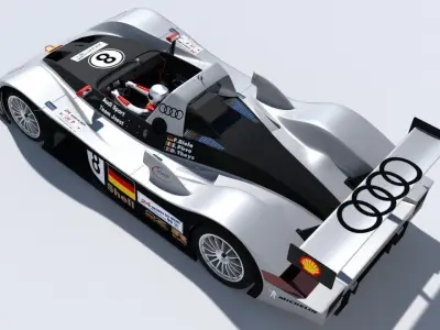 Audi R8R 1999 - Le Mans Gamemodel Low-poly 3D model