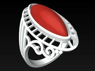 Stone Ring  - GN228 3D print model