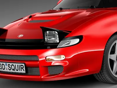Toyota Celica st 185 1990-1993 3D model