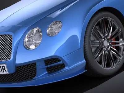 Bentley Continental GT Speed 2015 VRAY 3D model