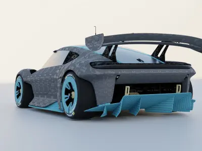 2021 Porsche Mission R Assetto Corsa 3D model