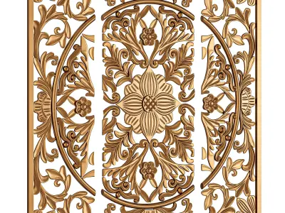 3 Piece 3D Medallion Wall Decor Set 3D model