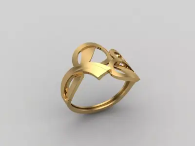 Women Ring Plain Ring Ready STL 3DM Models Womens Rings 3D print model 12