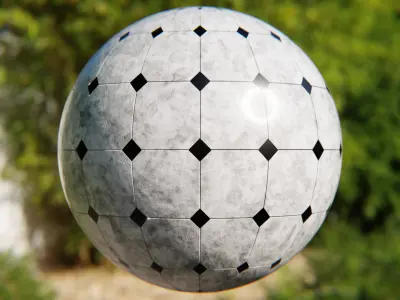 Luxury Diamond Marble Floor Shader - Procedural PBR Texture