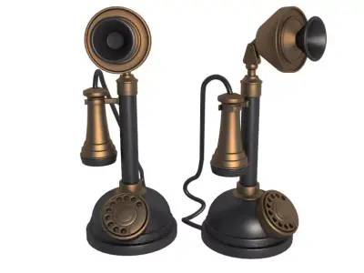Rotary Phones Collection 3D model